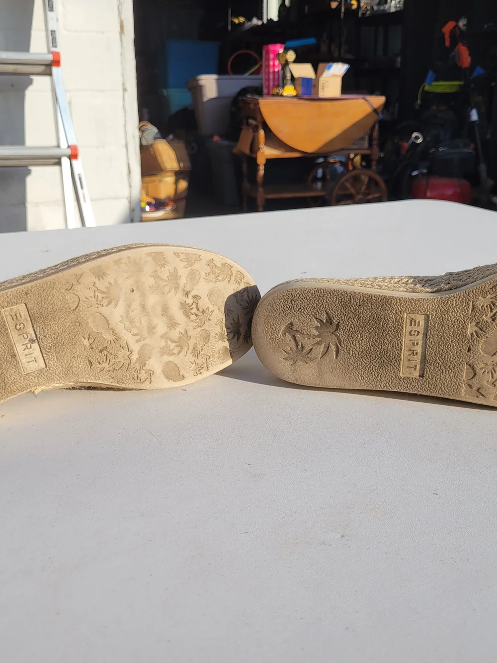 Esprit Perforated Slip-On Espadrille Flats